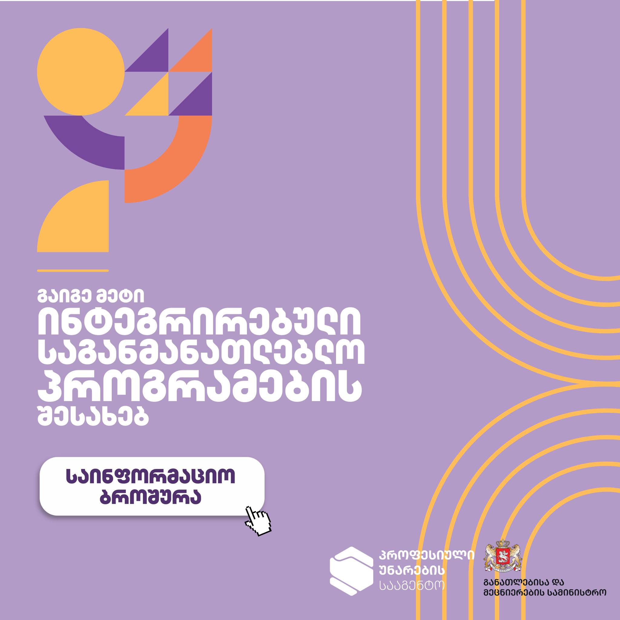 გაიგე მეტი ინტეგრირებული პროფესიული პროგრამების შესახებ